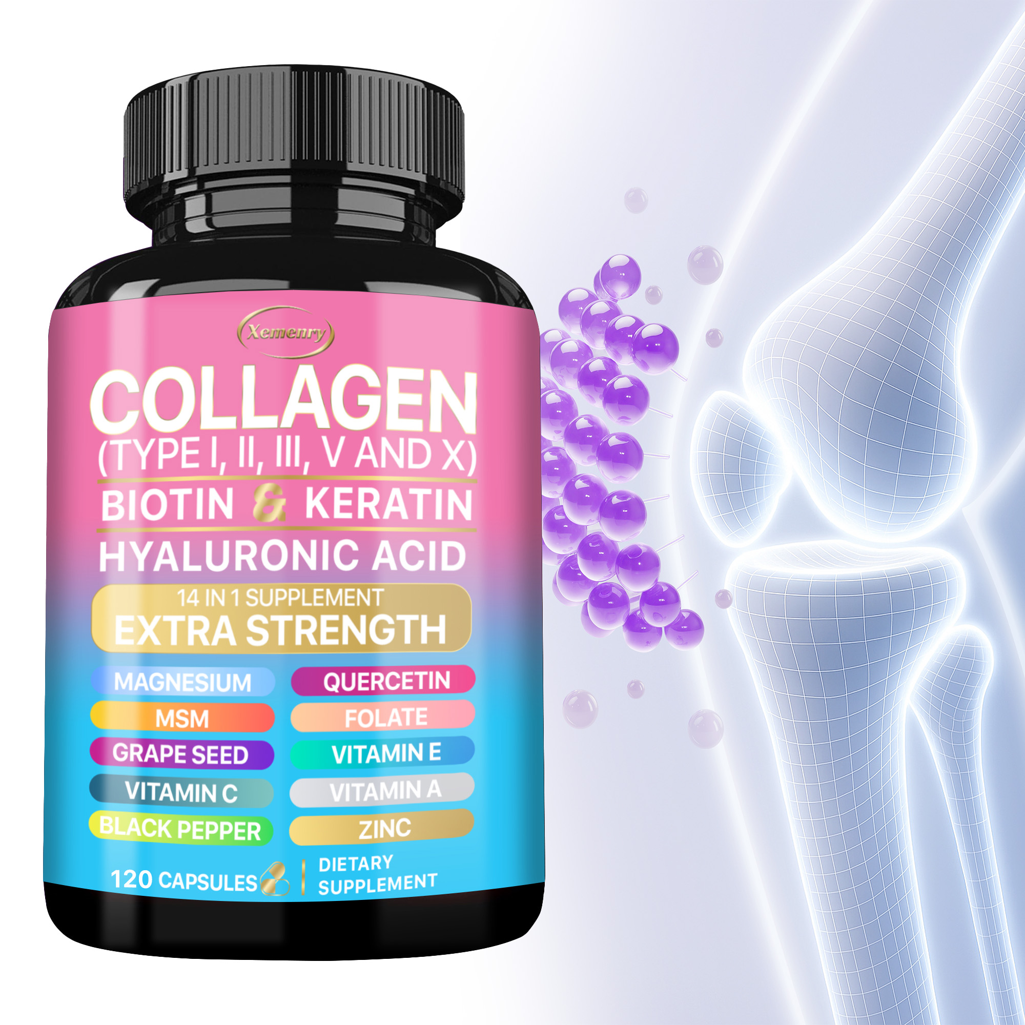 Health With Wellness - Collagen Supplement - Supports Skin &