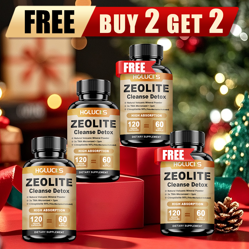 Health Wellness Day - HOLUCKS Zeolite Cleanse Detox Capsules, Support