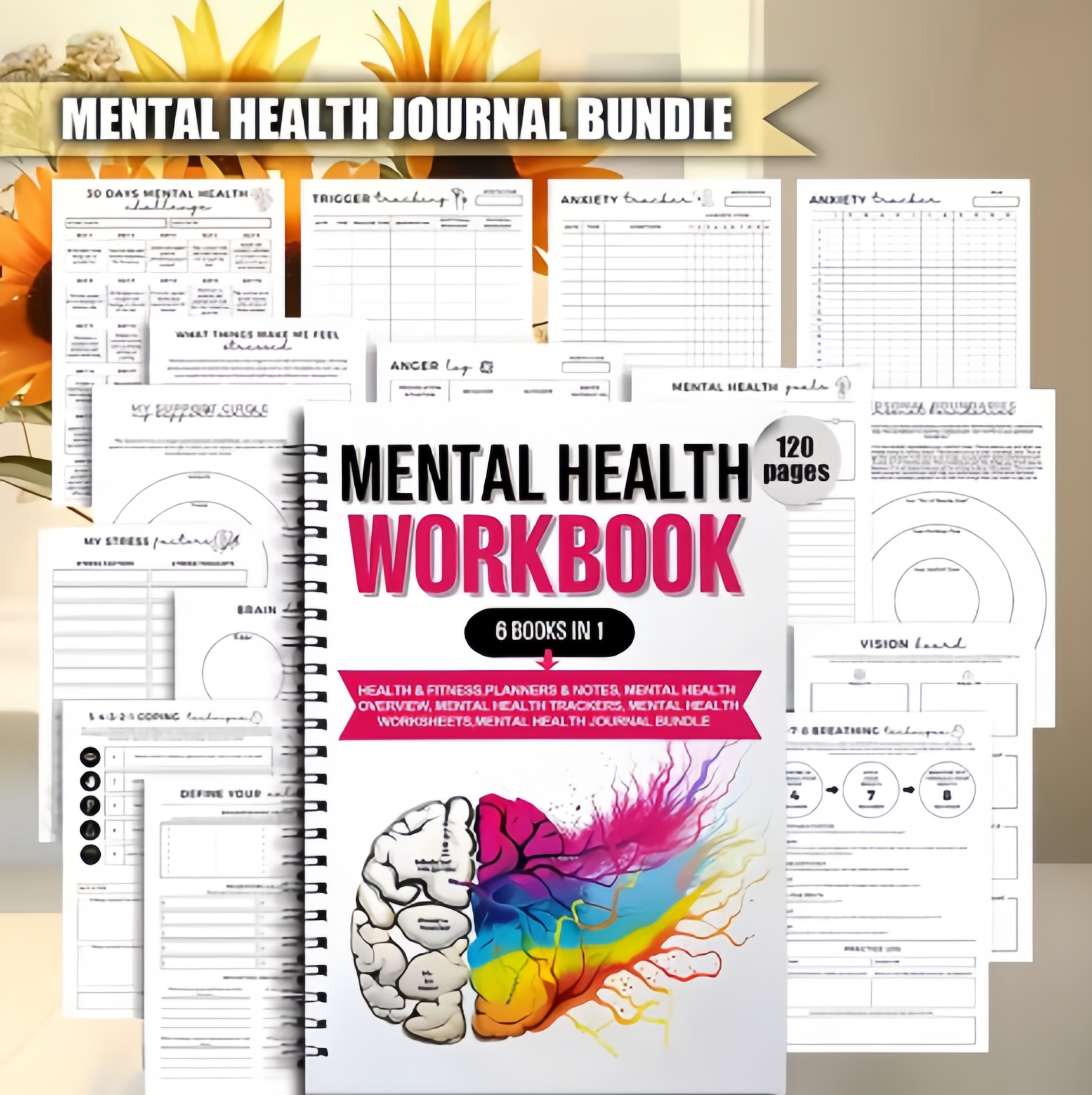 1pcs Spiral Bound 6 in 1 Menta - Health Wellness Planner recensione e prezzo