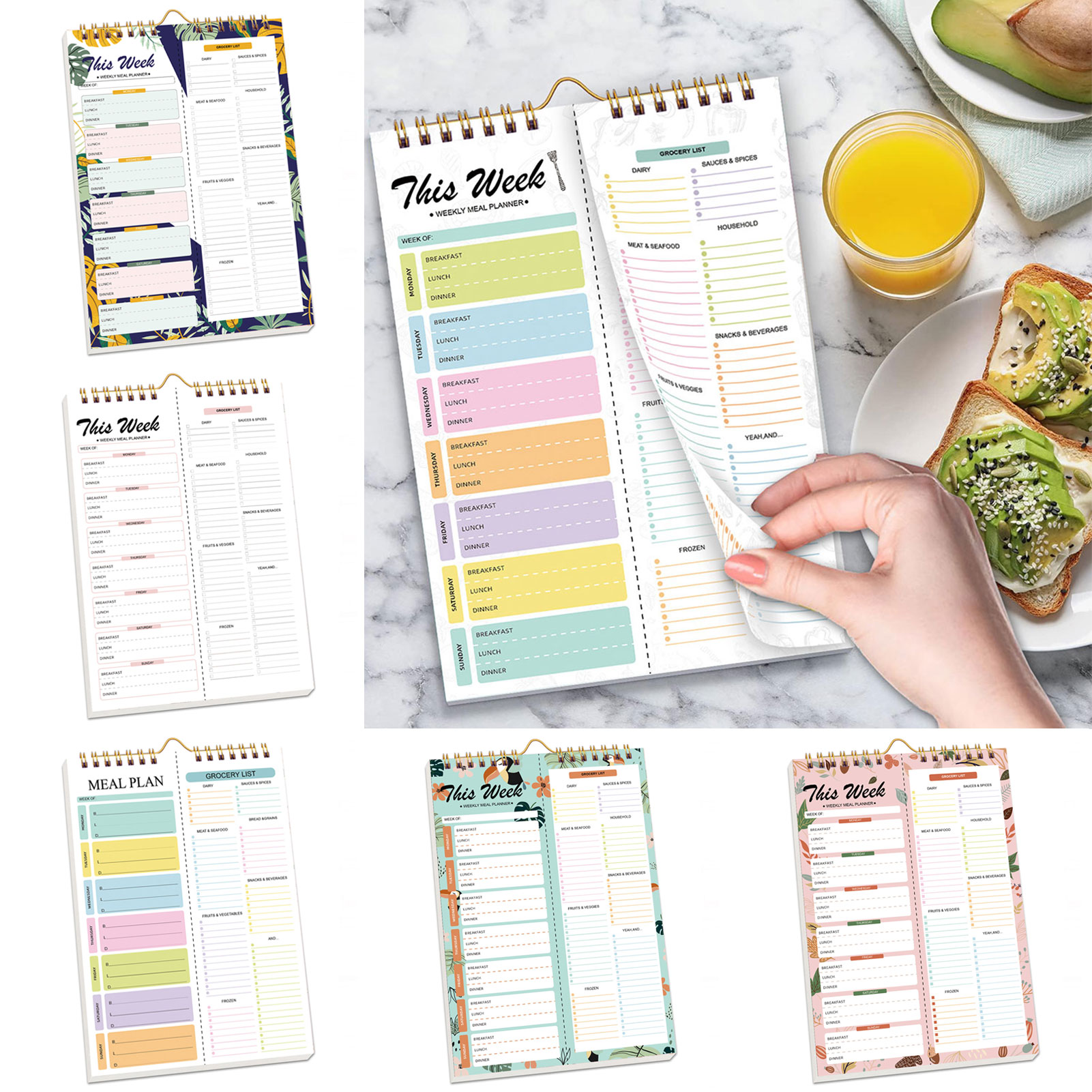 Breakfast Lunch Dinner Weekly  - Health Wellness Planner recensione e prezzo