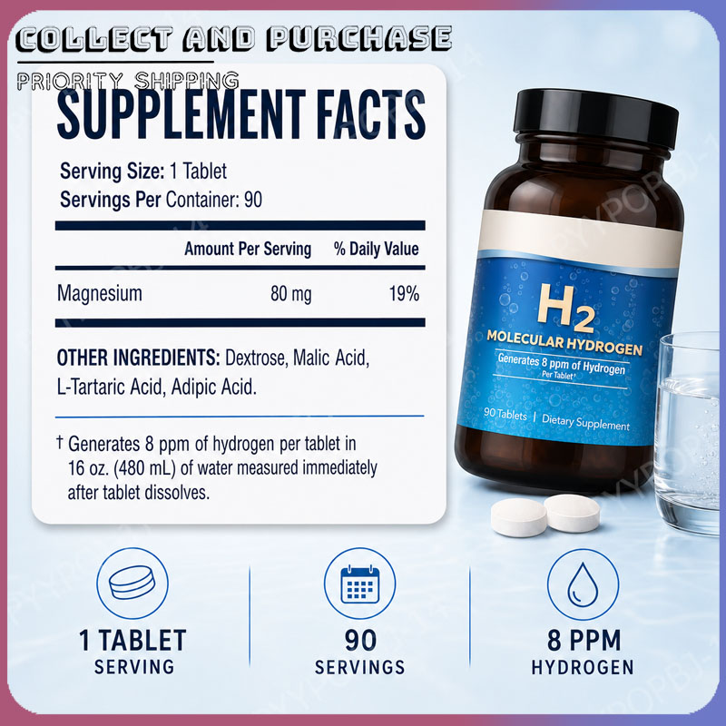 Molecular Hydrogen H2 Tablets  - Health With Wellness recensione e prezzo