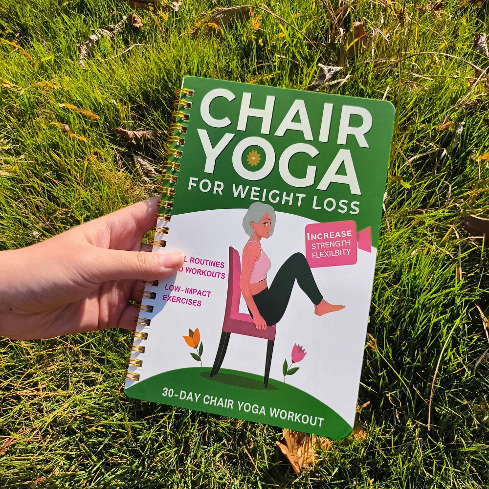 30-Day Chair Yoga Plan, Adult  - Fitness Journal Planner recensione e prezzo