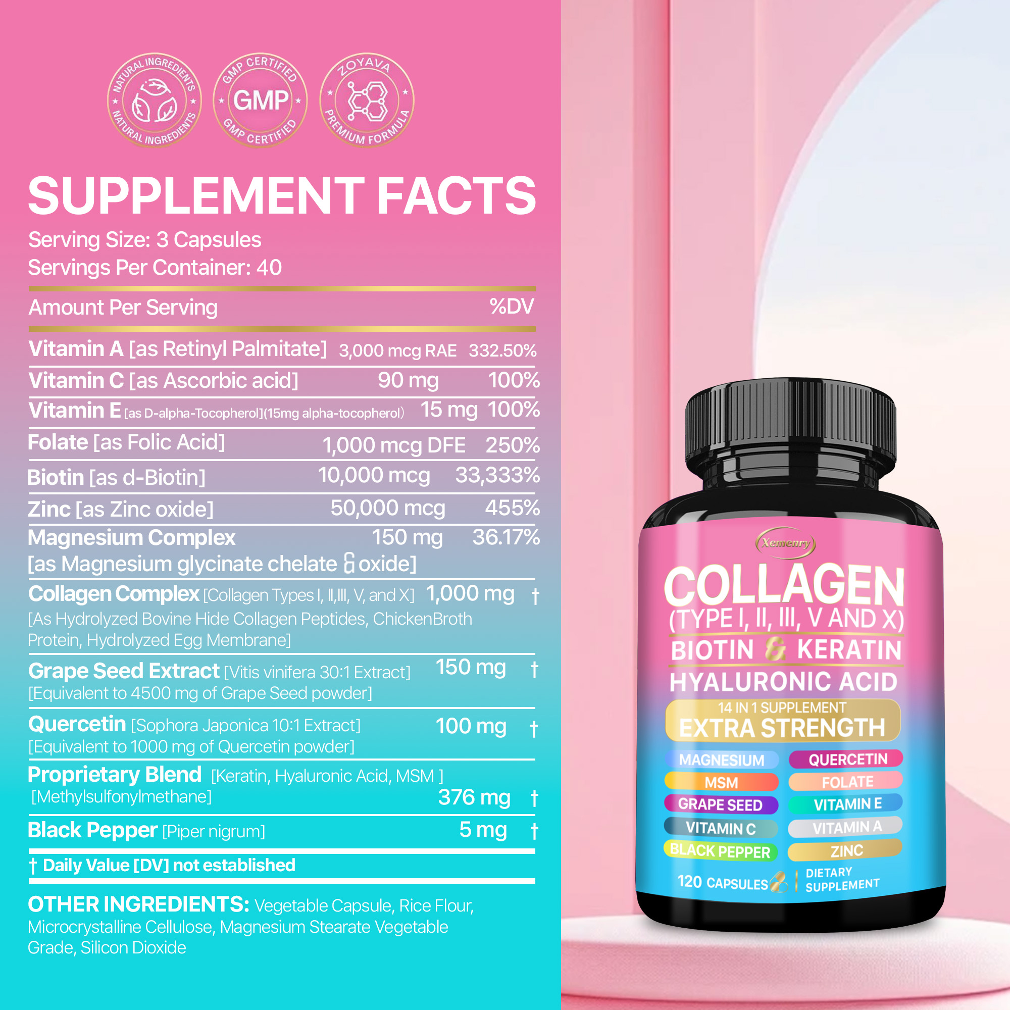 Collagen Supplement - Supports - Health With Wellness recensione e prezzo