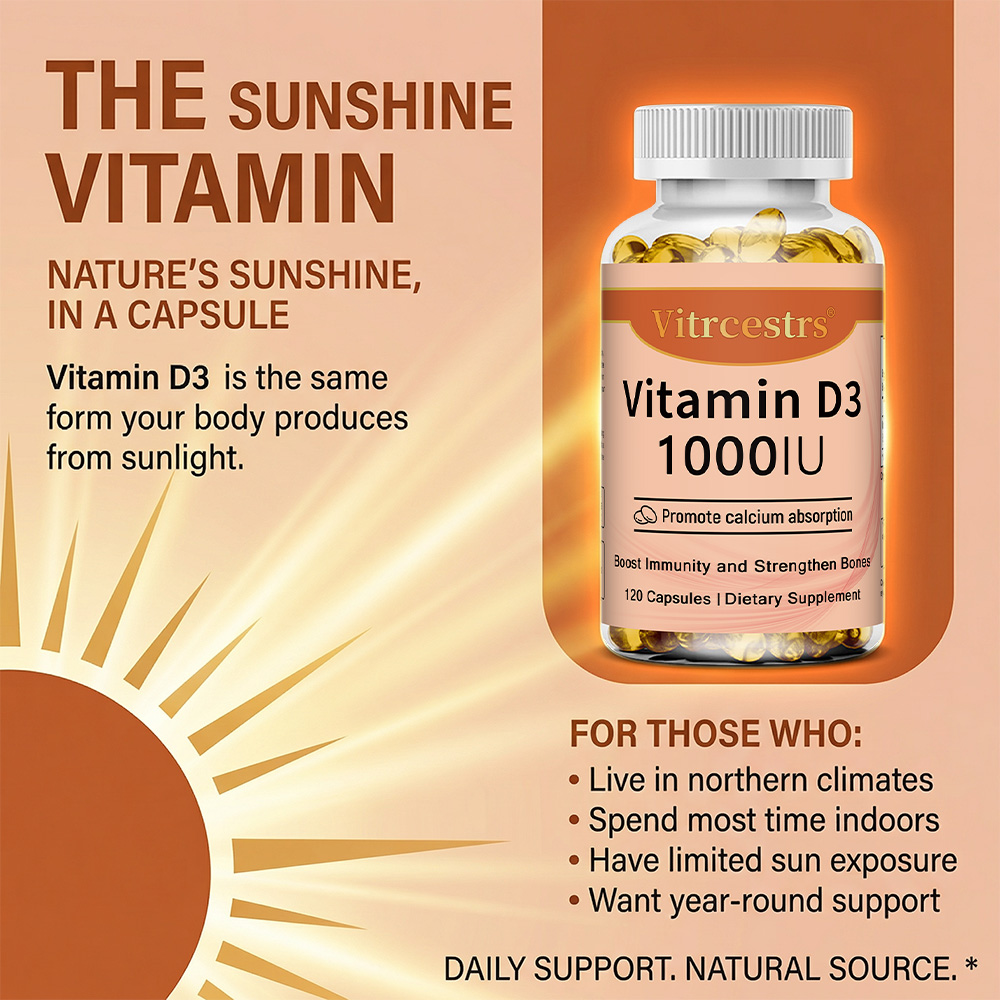 Vitamin D3 1000 IU Capsules, S - Health With Wellness recensione e prezzo