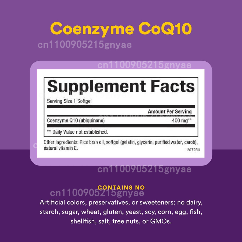 120PCS Coenzyme Q10 Capsules P - Health Wellness Food recensione e prezzo
