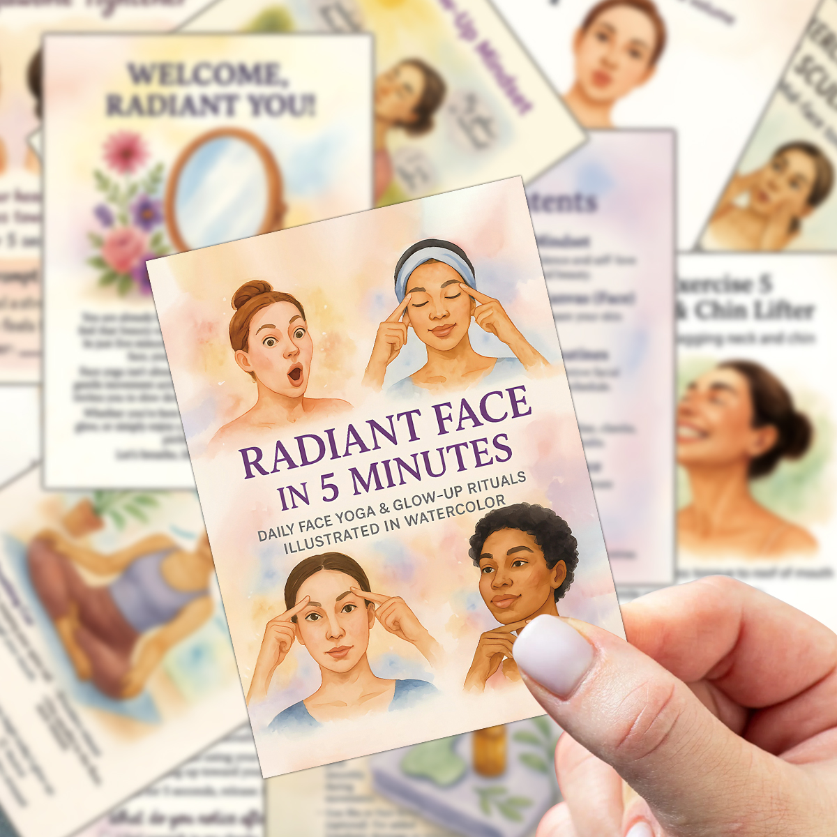 24pcs Radiant Face Yoga Cards, - Health Wellness Center recensione e prezzo