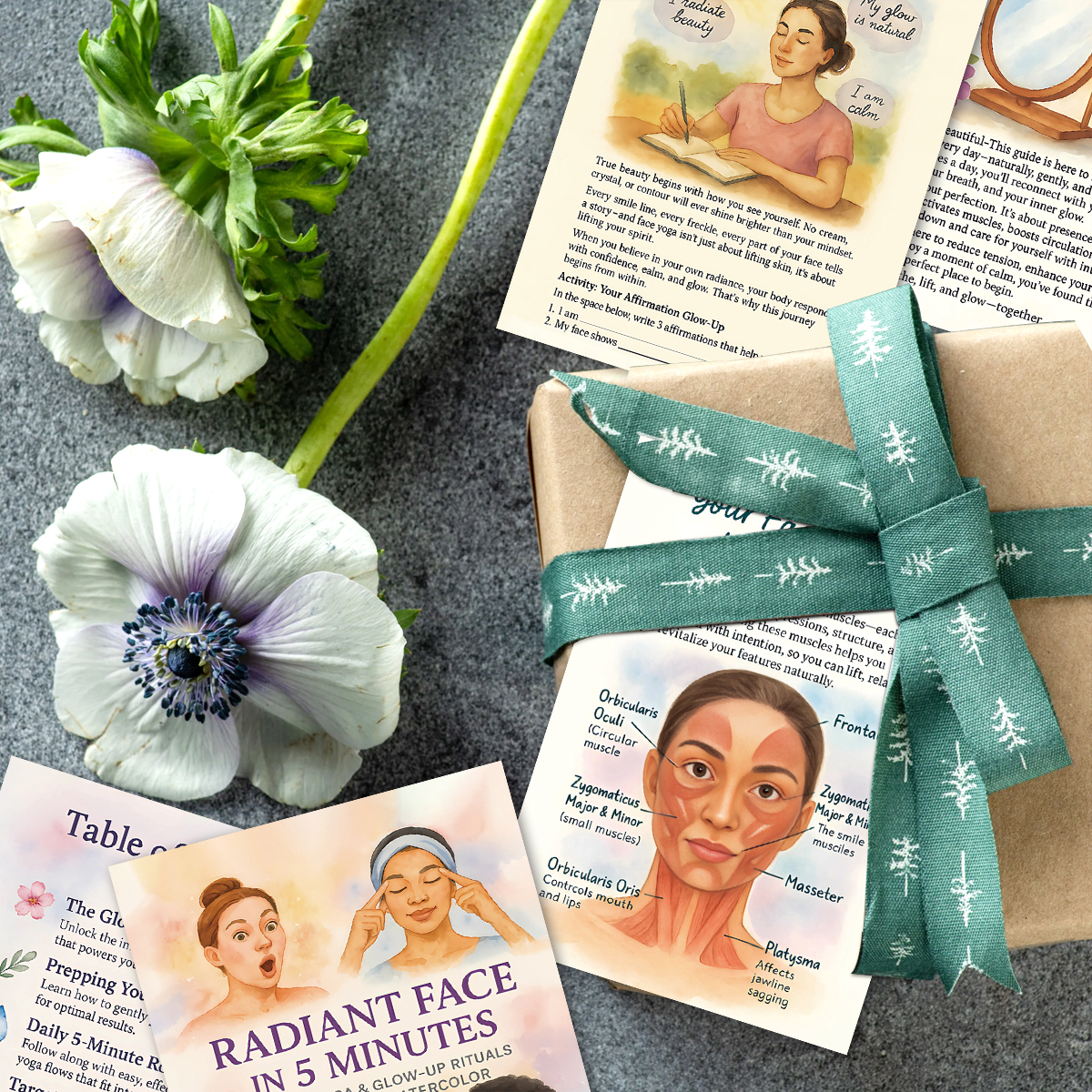 24pcs Radiant Face Yoga Cards, - Health Wellness Center recensione e prezzo