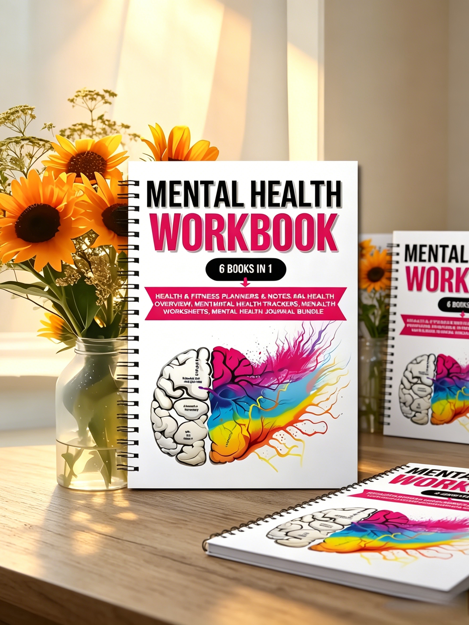 1pcs Mental Health Workbook &  - Health Wellness Planner recensione e prezzo