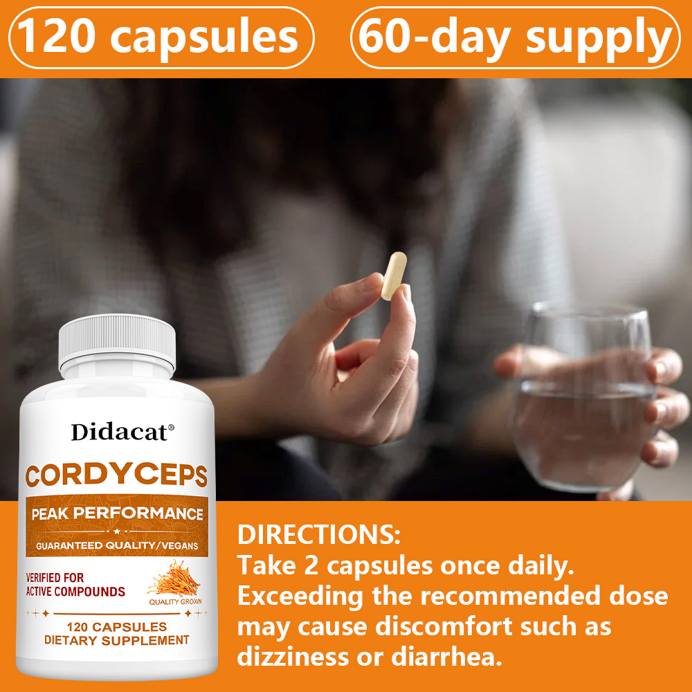Cordyceps Mushroom Capsules 10 - Health With Wellness recensione e prezzo